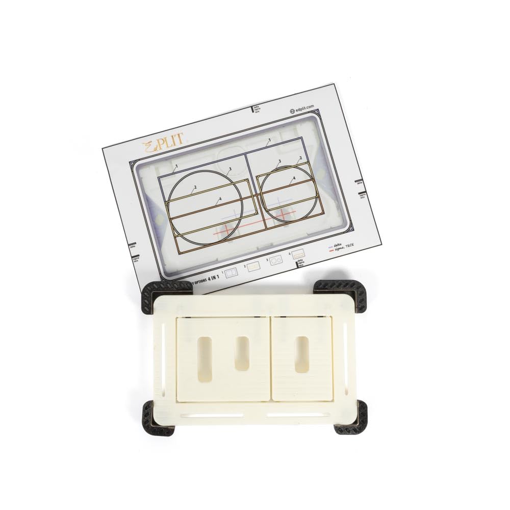 Karl Dahm Edplit UP Juego completo de grifo de fregadero, placa de pulsador invisible con fijación magnética, compatible con Geberit Sigma, Delta & Tece, montaje al ras para baños modernos