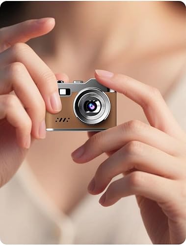 Miniatura 9 de Mini cámara con llavero, mini cámara digital retro 1080P, cámaras de video de tamaño pequeño de bolsillo, grabadora de video portátil pequeña y