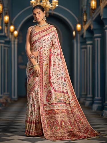 Image of SWORNOF Womens Kanjivaram Banarasi Silk Saree Kanchipuram Patola saree
