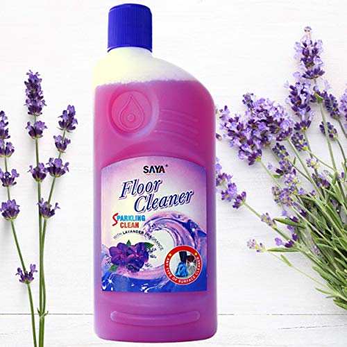 Image of SAYA Disinfectant Floor Cleaner, Lavender - (Pack of 3, 500ml) Disinfectant Surface & Floor Cleaner Liquid, Multi Purpose Cleaner for Office, Home, Bathroom