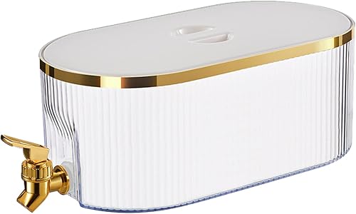 SLDHFE Dispensadores de bebidas para fiestas, dispensador de jugo de bebidas con espita, recipiente de agua de plástico para limonada de leche (1.4