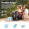 Bouilloire Pliable, Bouilloire De Voyage 600ml, Mini Bouilloire Electrique de Silicone Portable pour Le Camping, Voyage de Plein Air (Bleu) #2