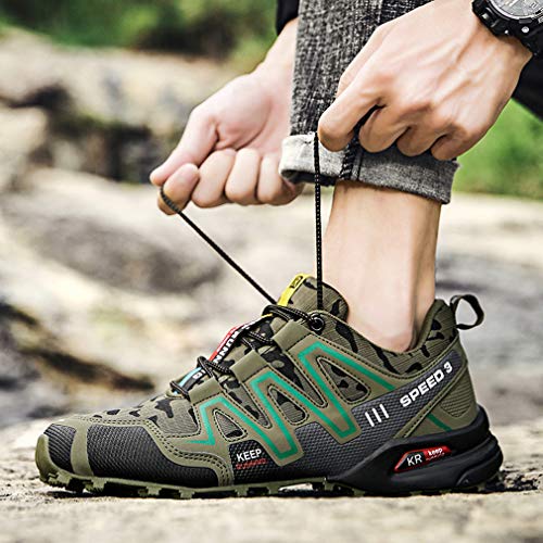 Wanderschuhe Herren Outdoor und Sport Atmungsaktive Netzschuhe Ultraleichte und rutschfeste Arbeitsschuhe Trainer Speed 3 – Bild 6
