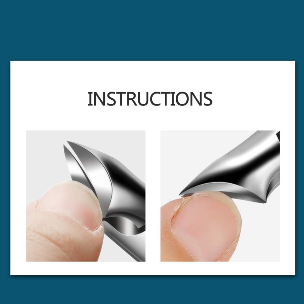 Zehennagelknipser Nagelknipser Nagelhautknipser, Präzisions-Zehennagelknipser for dicke oder eingewachsene Zehennägel, hochwertiger Zehennagelschneider aus Edelstahl, langer Griff, scharf und dehnbar