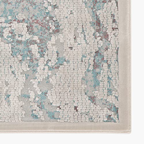 Image of Home Centre Paradise Berlino Marble Grey Textured Carpet - 150x210cm