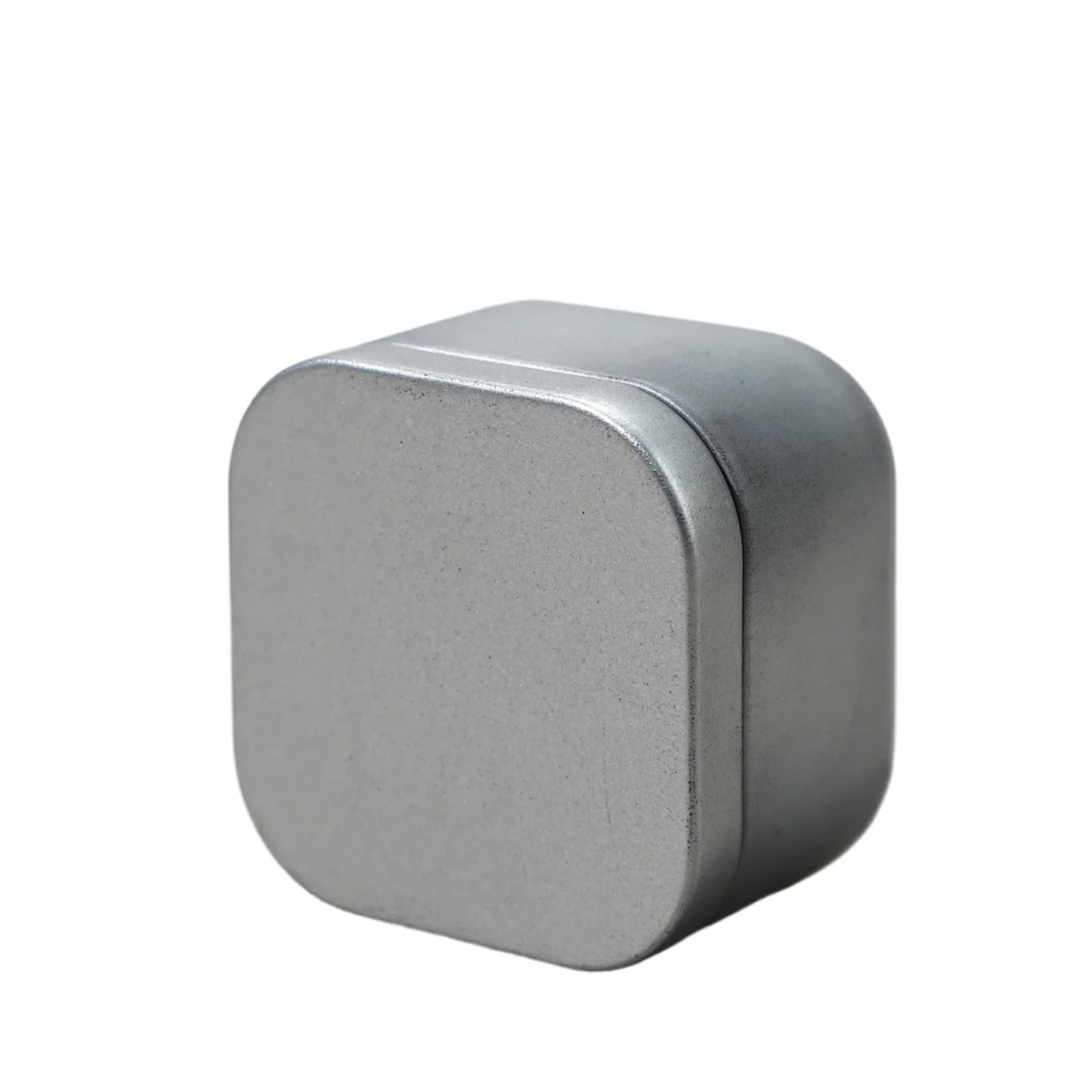 Candle Tins, Empty Square Candle Jars with Lids 12 pcs 50ml Multicolor(Silver)