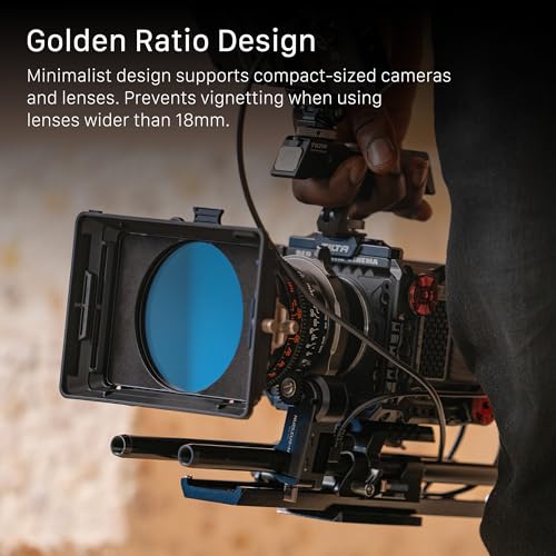Tilta Mirage Matte Box VND Kit | Incluye filtro ND variable de 95mm | Filtros circulares y 4" x 5.6" | Anillos adaptadores 67/72/77/82mm | Diseño ligero y modular miniatura 4