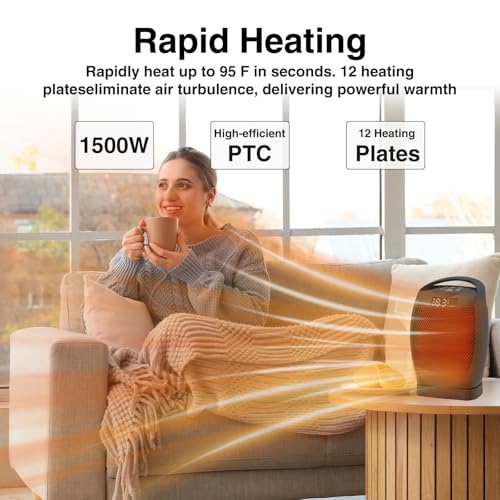 Portable Electric Space Heater Ceramic