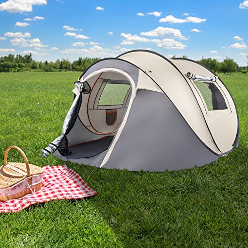 Carpa plegable para 4 personas camping fácil miniatura 3