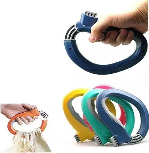 Miniatura 6 de Ruluti 1 unid conveniente un viaje agarre compras bolsa de comestibles apretones titular mango portador herramienta D forma para ir de compras