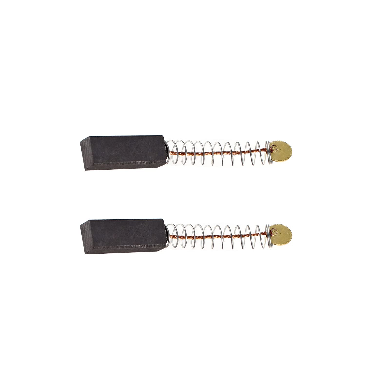 Szczotki węglowe [do silnika elektrycznego] - 19 mm x 7 mm x 6 mm/czarny złoty odcień / 2 szt