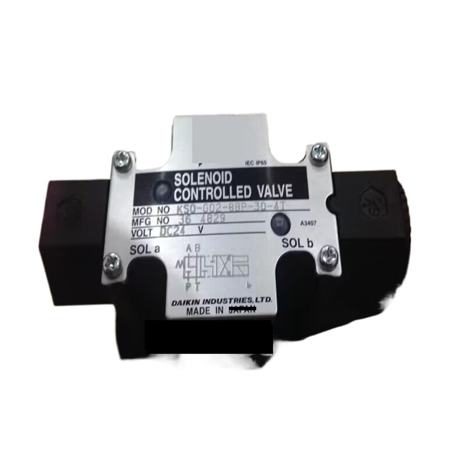 Valve KSO-G03-2CP-20-N electrovanne hydraulique Cetop et distributeur à tiroir