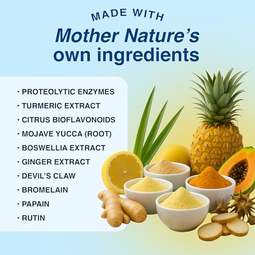 image for HEAL-N-SOOTHE Joint Support Supplements - Proteolytic Enzymes like Bro