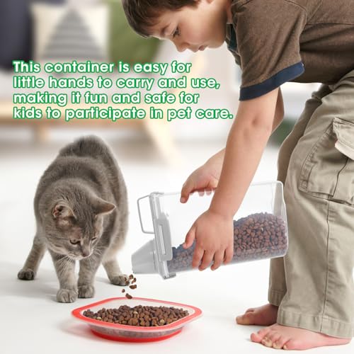 image for TBMax Rice Storage Container 3 to 5 Lbs - Small Pet Dog Cat Food Conta