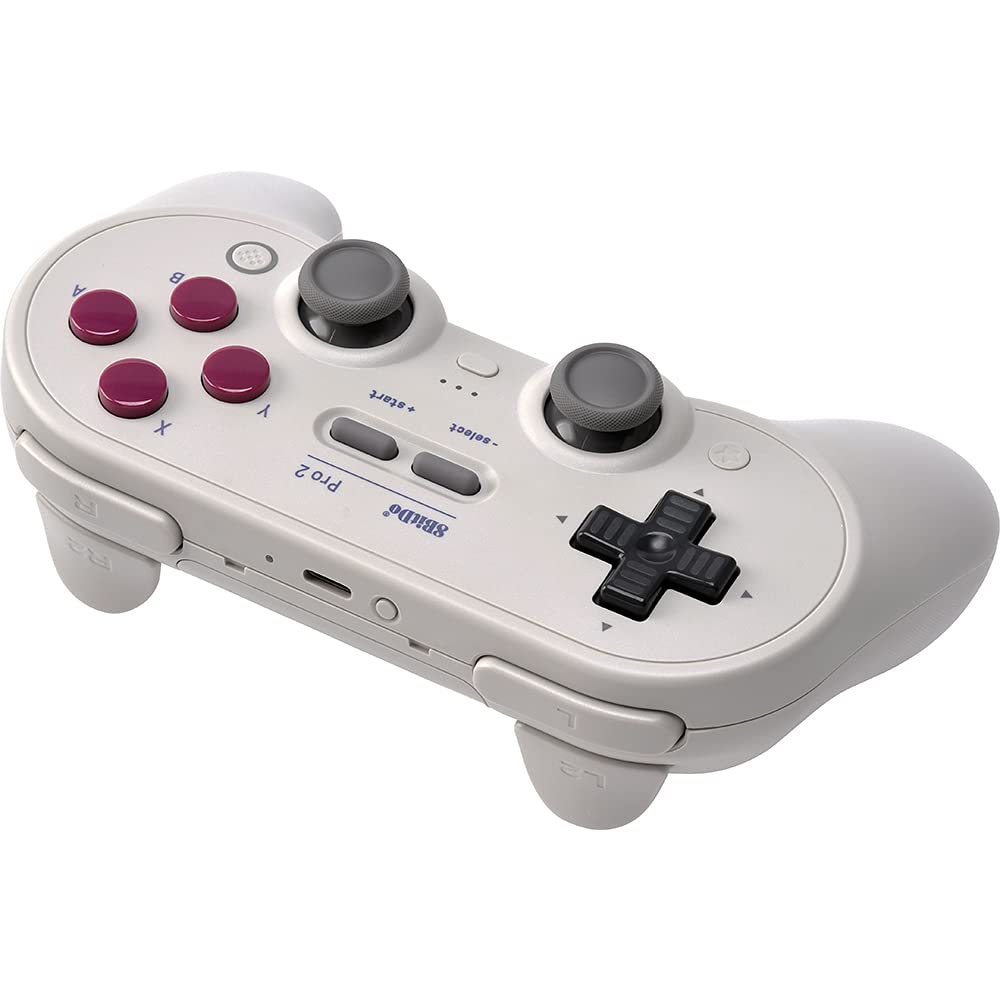 8BitDo Pro2 Bluetooth コントローラ （G Classic） 8Bitdo Pro 2 Bluetooth kontrol cihazı, anahtar, PC, MacOS, Android
