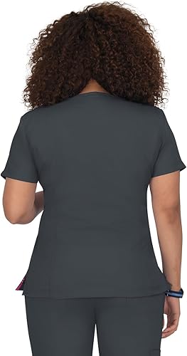 Miniatura 2 de KOI Lite Serenity - Camisa médica con cuello con cremallera de 4 bolsillos para mujer