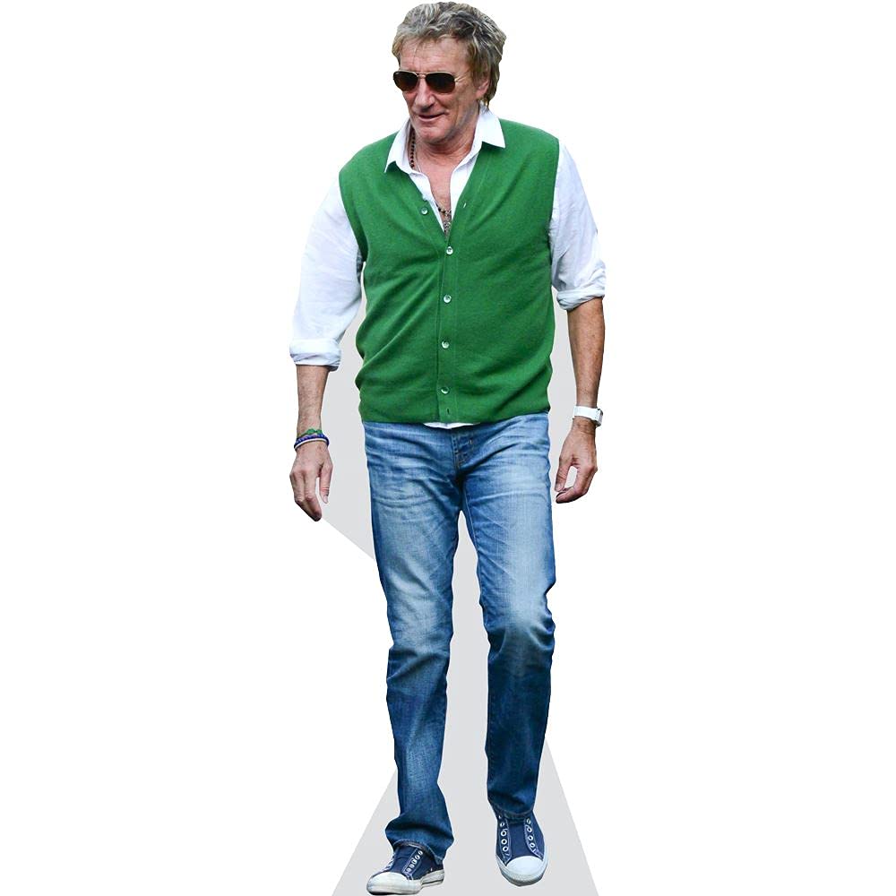 Celebrity Cutouts Mini Size Cutout Rod Stewart (Casual)