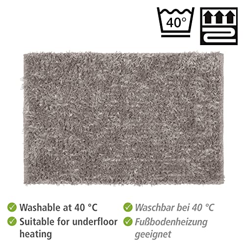 WENKO Badematte Lanas, nachhaltiger Badteppich hergestellt aus recycelten PET Flaschen in Schafswoll-Optik mit… – Bild 4