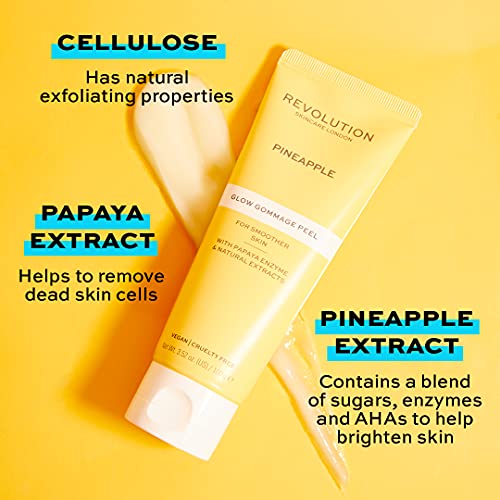 Revolution Skincare, Pineapple Enzyme Glow Gommage Peel, 100 g