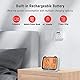 ThermoPro TP393 Bluetooth Thermometer Innen Hygrometer Wiederaufladbar Raumthermometer mit Uhrzeit Nachtlicht Luftfeuchtigkeitsmesser mit Thermometer für Innenräume, Büro, Großes Display