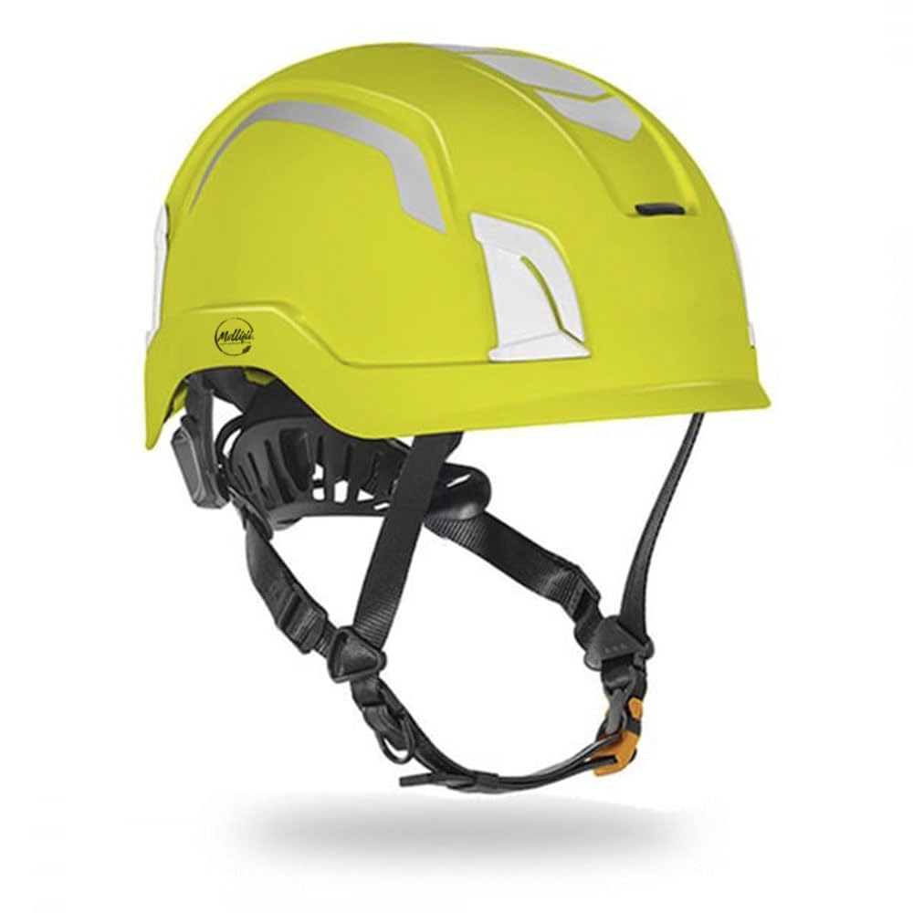 Safety Helmet, Lightweight Polypropylene HD, Adaptive Fit System, Mfr: ZENX2HV-YL-A