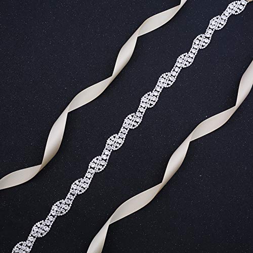 Bridal Belt Wedding Sash Belt with Crystal Rhinestones for Wedding Dress Bride Bridesmaid Gown2