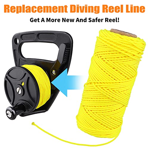 150ft Scuba Diving Reel Line Replacement,2mm High Strength Spool Reel