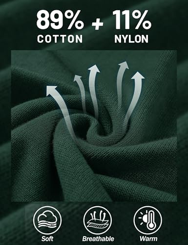 Image of MAGCOMSEN Men's Quarter Zip Pullover Lightweight Mock Neck Polo Sweater Long Sleeve Warm Fall Winter Pullover Sweaters