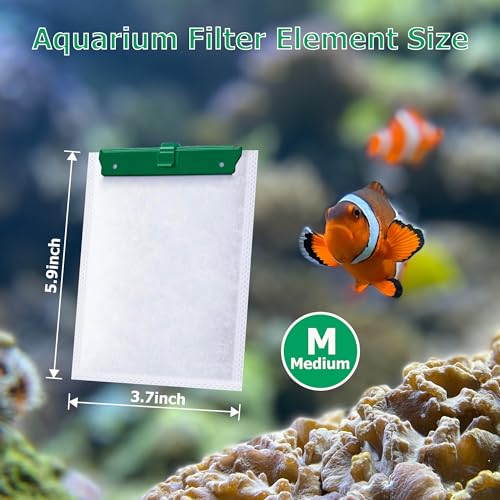 Image of [Assembled] Medium Filter Cartridge Replacement for Tetrra Whisper Bio-Bag Filters Cartridges Medium, Compatible with Whisper Filters 10i / IQ10 / PF10 and Fauna ReptoFilter - 12 Pack