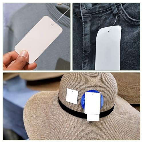 QUARKZMAN 1000 Stück Heftfäden für Etikettierpistole Standard, 50mm Tag Pins aus Kunststoff für Karton Etiketten mit Loch, Etikettierung von Kleidung und Textil, Rosa