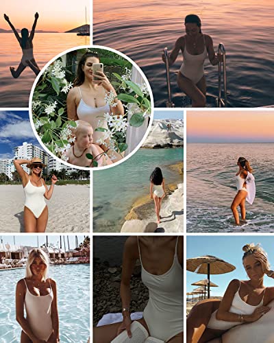 Image of Narecte Sexy One Piece Bathing Suit for Women Tummy Control High Cut One Piece Swimsuit Womens