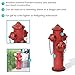 Sunnydaze Fire Hydrant for Dogs to Pee On - Dog Fire Hydrant Pee Post for Potty Training - Red Powder-Coated Paint Finish - 21