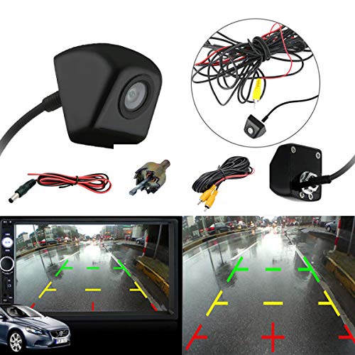 Riloer Car Reversing Camera, 3IN1 Waterproof Backup Camera, Front Side Rear View CMOS Camera for Cars Trucks, RV - Image 2