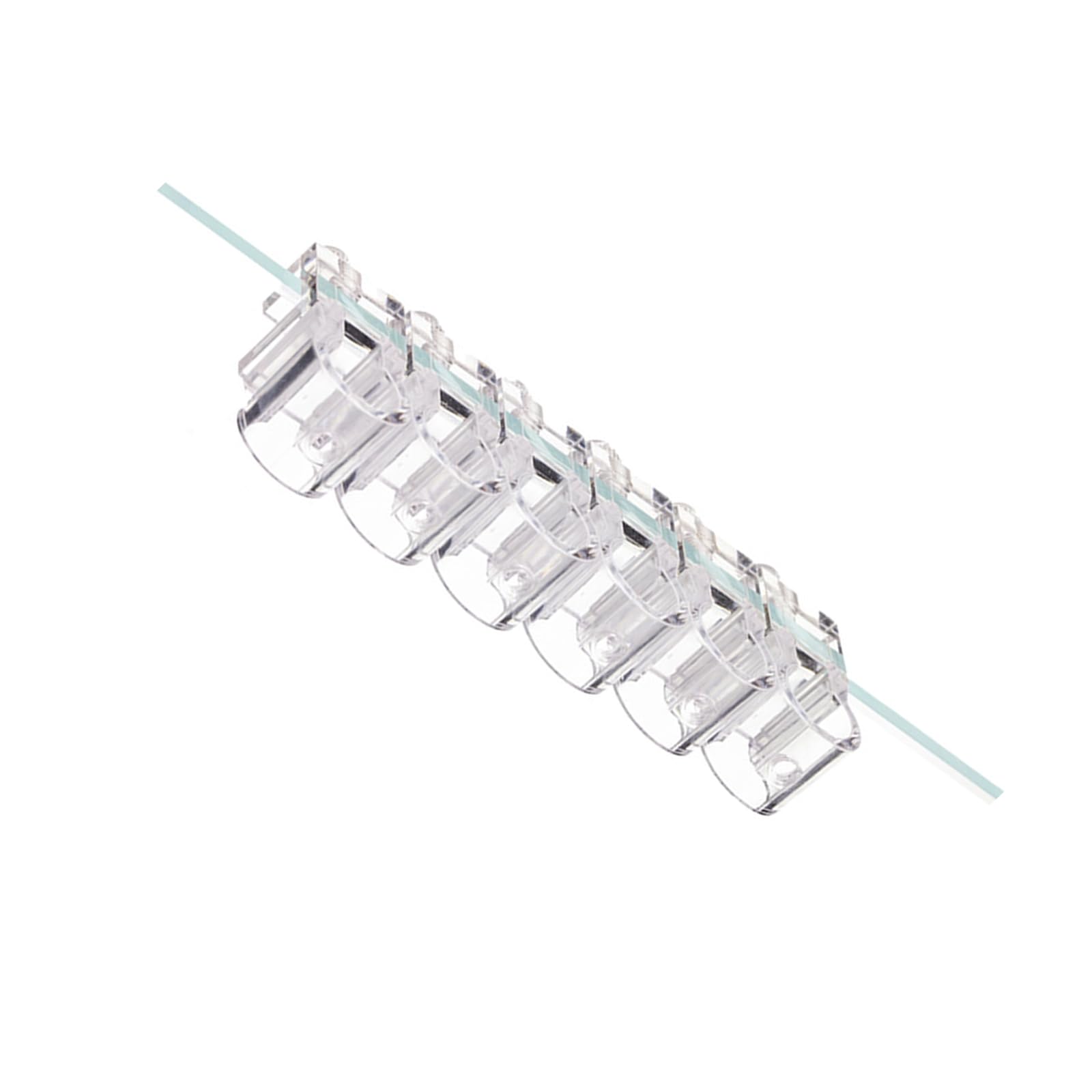 Oxxggkao 6PCs Clear Hydroponic Marinepark Plant Stands with Ventilation Cavities for Root Development Hydroponic Plant Fish Cistern