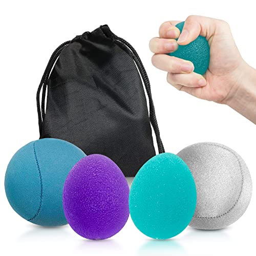 Entrenador de manos Entrenador de dedos - Pelota antiestrés para niños - Pelota antiestrés para adultos - Pelota antiestrés para niños, Juguete antiestrés - Entrenador de fuerza de agarre para adultos Cover