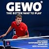 GEWO Table Tennis Paddle - Player Thunderball 2 - High Grip, Spin, Attack - Adult, Youth - 4.0 Inch Grip