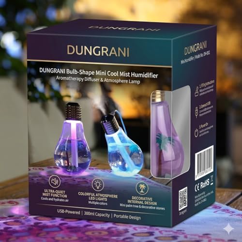 Image of Smart Bulb Automatic Spray Humidifier Sanitizer Air freshener Seven Color Led, Night Light Diffuser Air Purifier for Home Office & CAR, Oil Diffuser Cool Mist Bulb,Room freshner,Shut-On /Off
