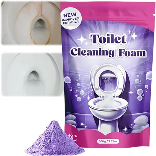 100g WC-Reiniger Toilet Cleaner Insta-Action Schaum Toilet Cleaning Powder Scheuerfreie Ohne Aufwand Schäumender WC-Reiniger für Strahlend Saubere Toilette