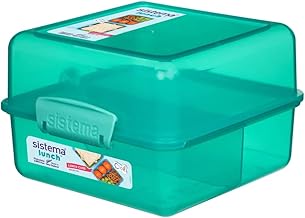 Sistema 1.4L Cube Colored Lunch Box Green, Blue, 31735