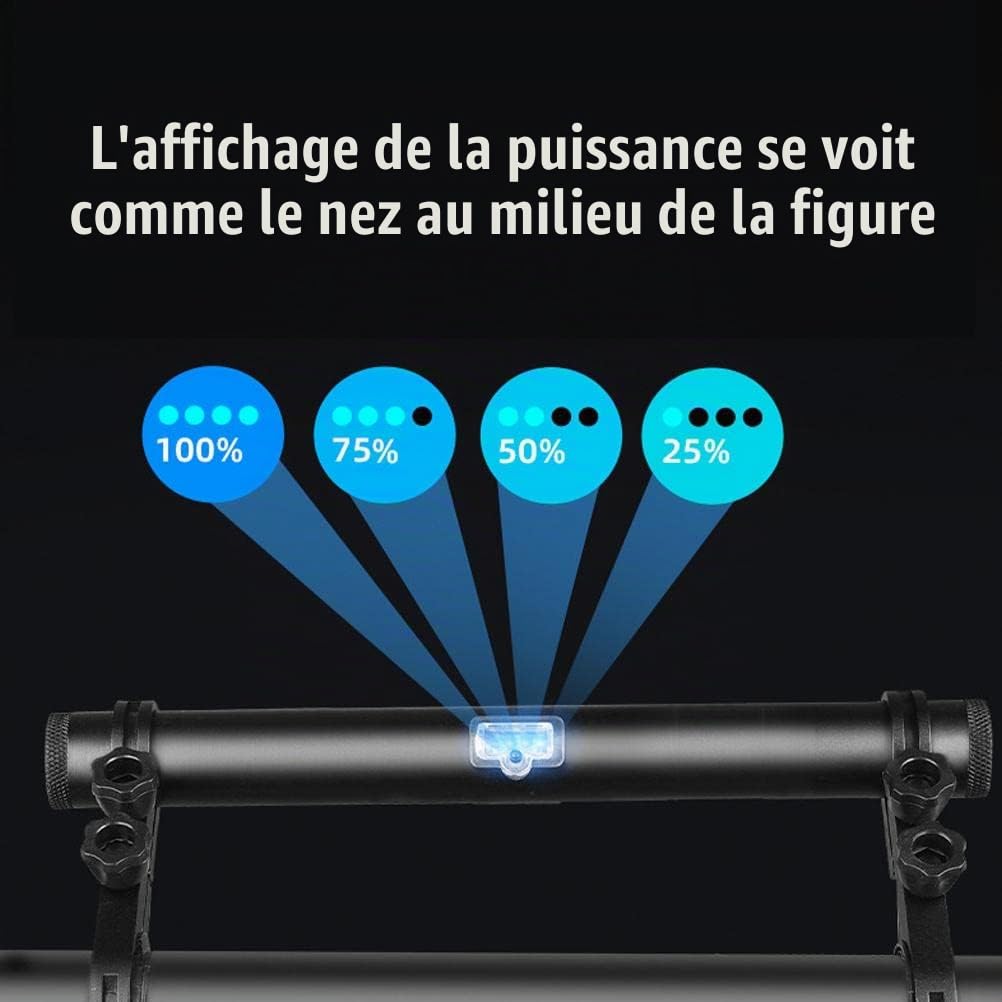 Extension de Guidon de Vélo Rechargeable en Alliage d'Aluminium 20CM - Support Étanche Multifonctionnel avec Power Bank