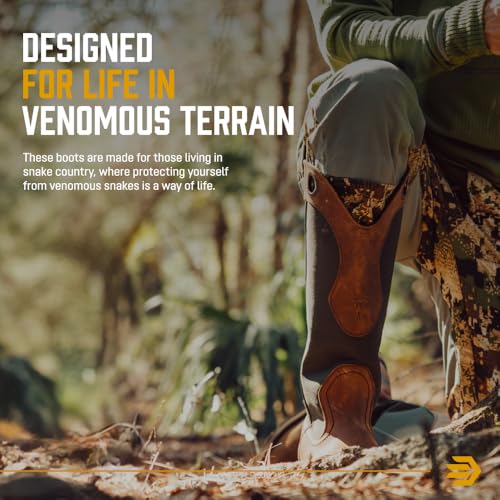 LaCrosse Snake Country 17" Snake Boots for Men - Pull-On, Non-Insulated, Prairie Outsole for Traction 6