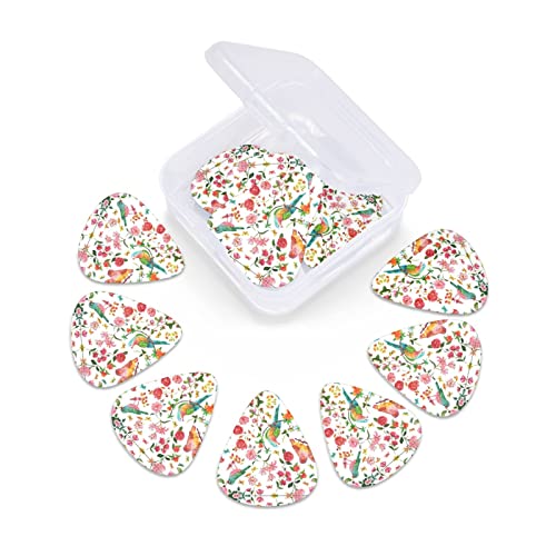 Ensemble de 12 médiators de guitare Vintage Bird Flower pour guitare acoustique, guitare électrique, contrebasse… - Les Beatles, Paul McCartney, John Lennon, RIngo Starr, George Harrison Ensemble de 12 médiators de guitare Vintage Bird Flower pour guitare acoustique, guitare électrique, contrebasse… – Image 7