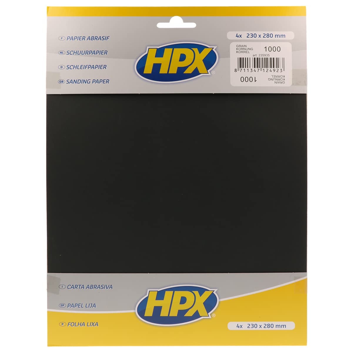 HPX 235935 P1000 Pack de 4 Papiers abrasifs