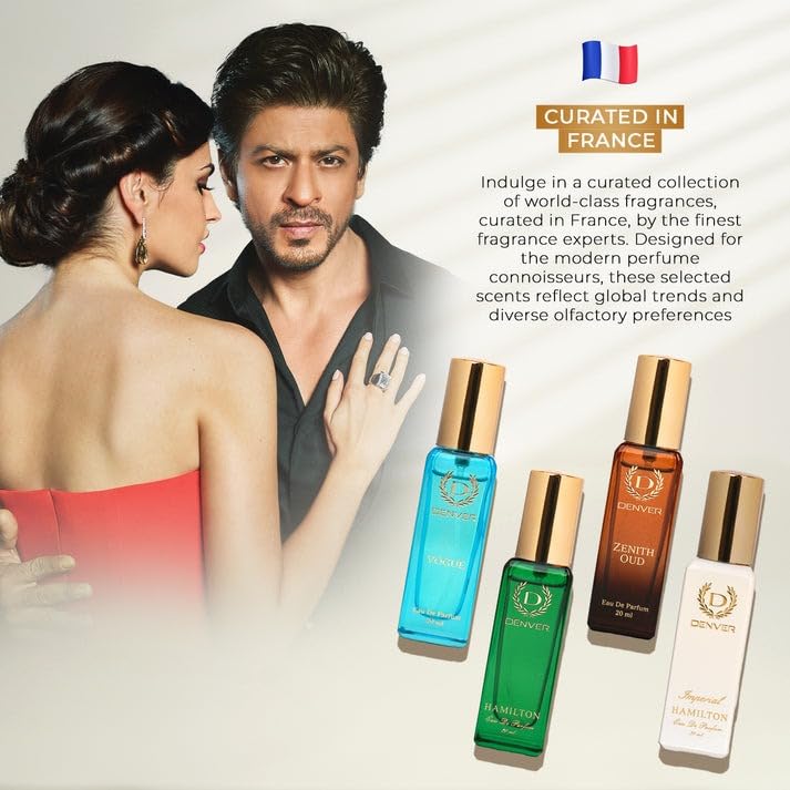 Image of Denver Luxury Unisex Gift Set Perfume 20 ML Each, Pack of 1 | Long Lasting Perfume Luxury Gift Ser For Men & Women