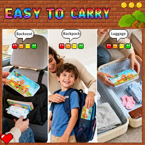Image of Mini Magnetic Building Blocks Travel Set with Case, 45pcs Travel Toys | STEM Educational Sensory Toys, Travel Size Magnetic Blocks for Kids Ages 3-5 Boys Girls, Learning Gift for Boys Girls
