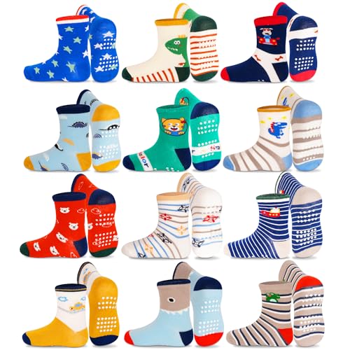 Chaussettes antidérapantes enfant pour éviter les chutes de 1 à 7 ans