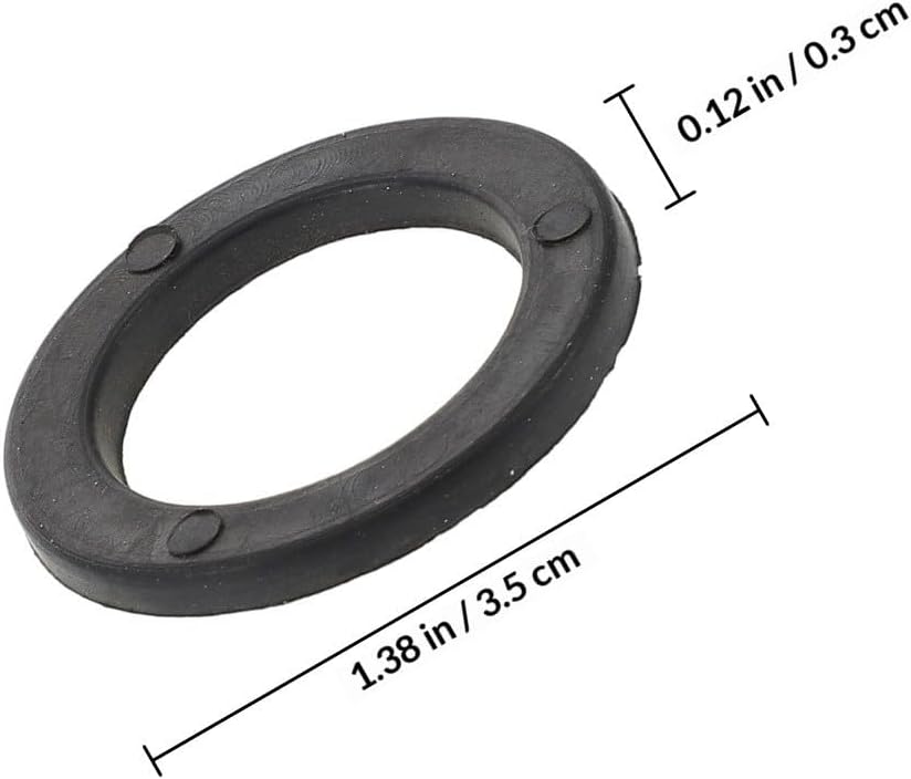 Ipetboom 20 Pcs Dumbbell Bar Rubber Washer for Barbell and Accessories | Black Plastic, High Elasticity, Versatile Fit, Easy to Use, for Fitness Centers and Home Gyms
