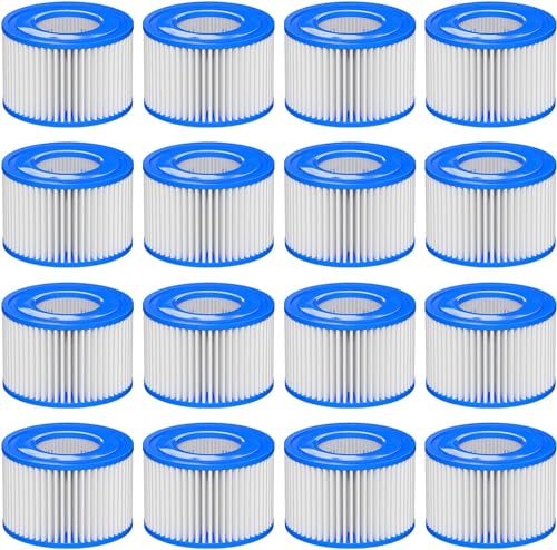 FOSUN Filter VI für Pool 16 Stück Filterkartuschen VI für Bestway Miami Monaco Lay-Z-Spa Vegas Palm Springs Flowclear Pool Filter Ersetzt die Originalkartusche 58323