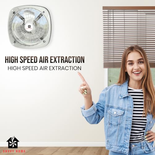 Image of 9 Inch Fresh Air Fan for Kitchen and Bathroom |9FA-White-1 Exhaust Fan | Ventilation, Indoor Use