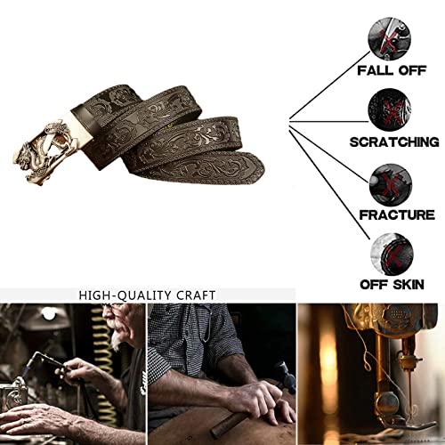 Cinturón con hebilla de dragón plateado 3D RBUDSPOLF el regalo perfecto para hombres 7